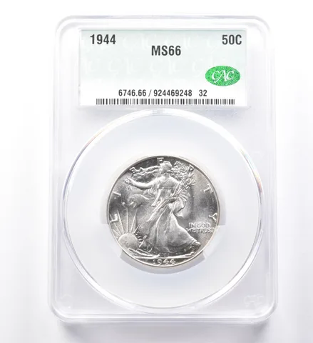 1944 Walking Liberty Half Dollar MS66 CAC *0005