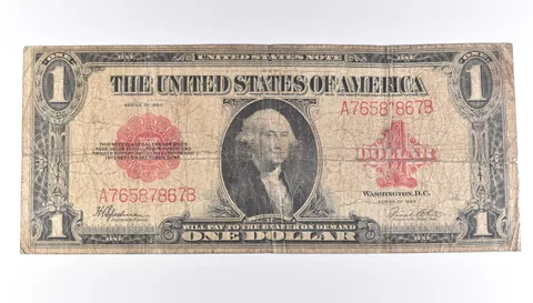 1923 $1 Legal Tender Large Note Red Seal *8857