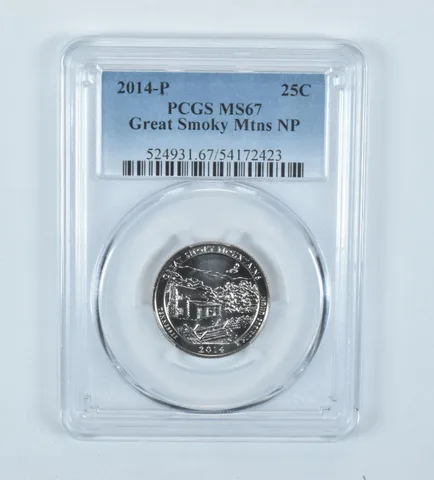 2014-P Washington Quarter ATB Great Smoky Mountains MS67 PCGS