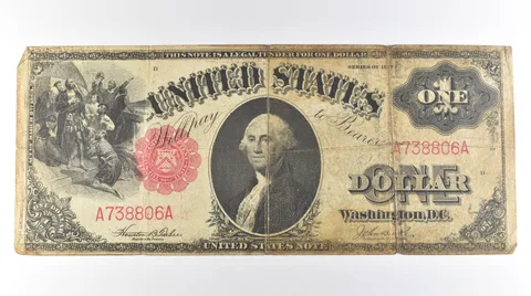 1917 $1 Legal Tender Large Note Red Seal *3053