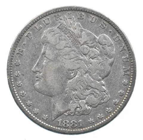 Early - 1881 Morgan Silver Dollar - 90% US Coin *835