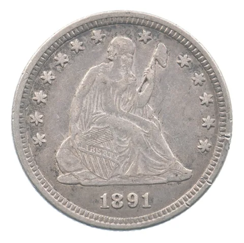1891 Seated Liberty Quarter *2579