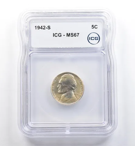 1942-S Jefferson Nickel MS67 ICG *6416