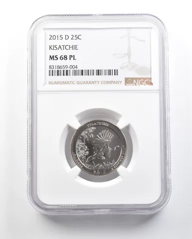 2015-D Washington Quarter Kisatchie America The Beautiful MS68 PL NGC