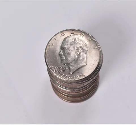 (20) 1776-1976-D BU T2 Clad Bicentennial Eisenhower Ike Dollar Roll Lot