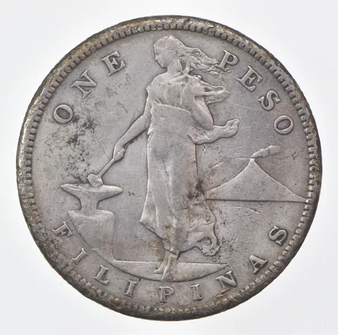 1908-S Philippines 1 Peso *0569