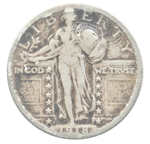 1918-S Standing Liberty Quarter *0058