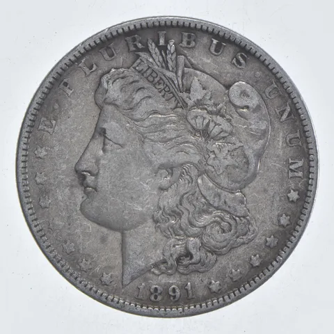 Early - 1891-O Morgan Silver Dollar - 90% US Coin *121