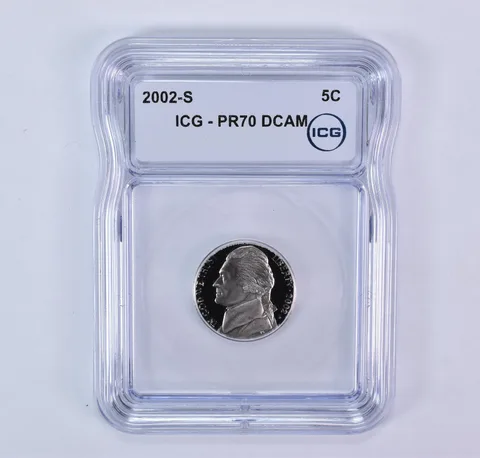2002-S Jefferson Nickel PR70 DCAM ICG