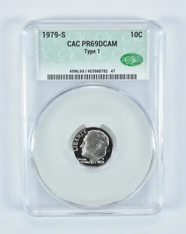 1979-S Roosevelt Dime Type 1 PR69 DCAM CAC CACg