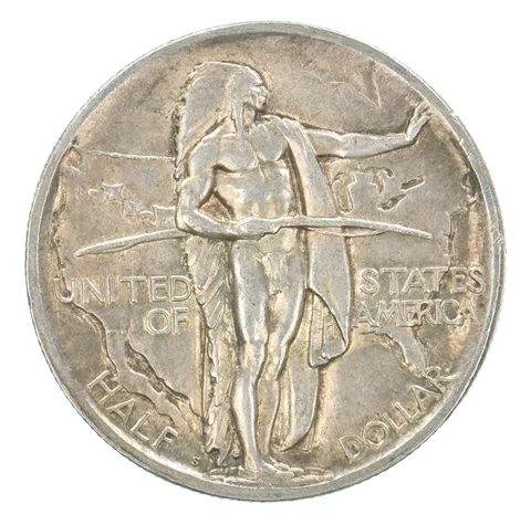 1926 Oregon Trail Commemorative Half Dollar Beautiful Tone *5146