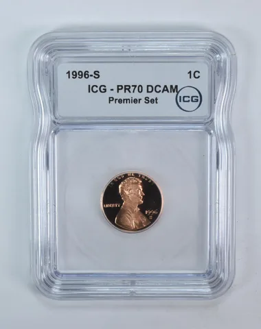1996-S Lincoln Memorial Cent Premier Set PR70 DCAM ICG