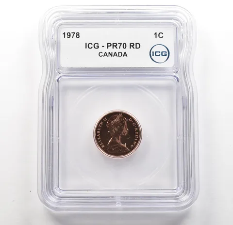 1978 Canada 1 Cent PR70 RD ICG *6203