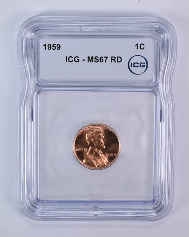 1959 Lincoln Memorial Cent MS67 RD ICG