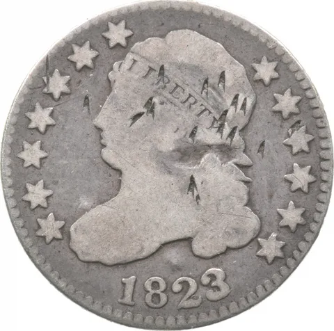 1823 Capped Bust Dime *9333