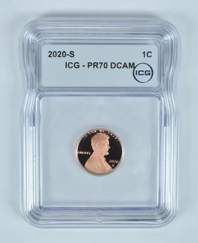 2020-S Lincoln Shield Cent PR70 DCAM ICG