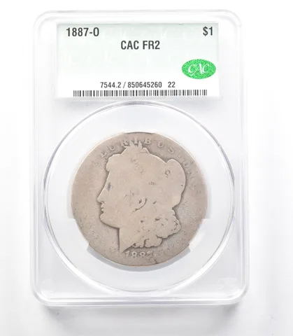 1887-O Morgan Silver Dollar FR2 CAC Lowball *3328