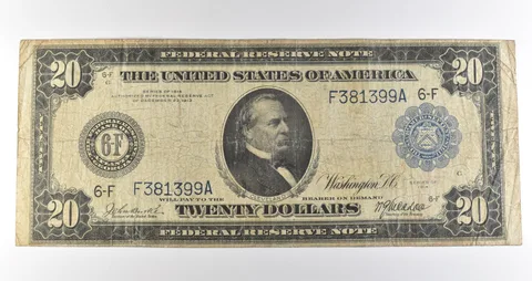1914 $20 Atlanta GA FRN Large Note Blue Seal *3648