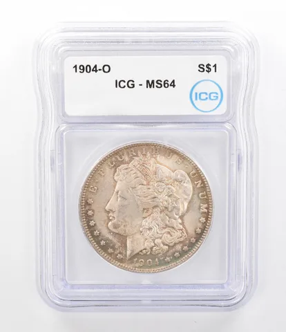 1904-O Morgan Silver Dollar MS64 ICG Beautiful Tone a9773