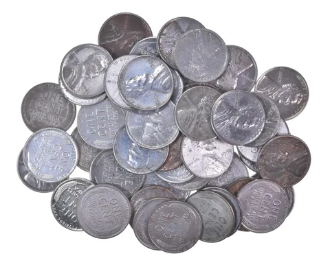 ROLL (50) High Grade/AU/BU 1943 P D S Lincoln Steel Wheat Cents Collection *533