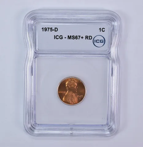 1975-D Lincoln Memorial Cent MS67+ RD ICG