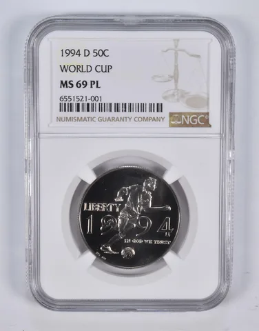 MS69 PL 1994-D World Cup Tournament Commemorative Half Dollar NGC a2383