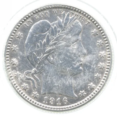 1916-D Barber Quarter a6859