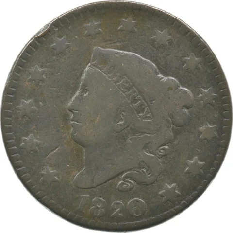 1820 Matron Head Large Cent a2357