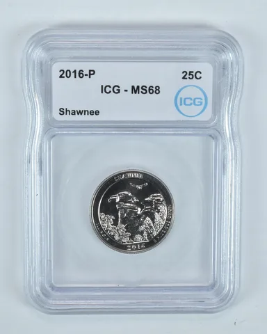 2016-P Washington Quarter ATB Shawnee MS68 ICG