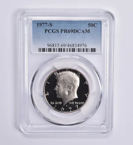 1977-S Kennedy Half Dollar 50c PR69 DCAM PCGS Blue Lbl