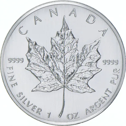 2006 Canada 5 Dollars Silver Maple Leaf 1 Oz Silver BU