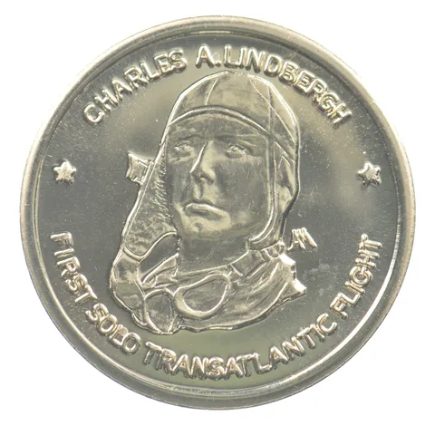 1977 Charles Lindbergh 10kt Gold Token 3.2g *6118