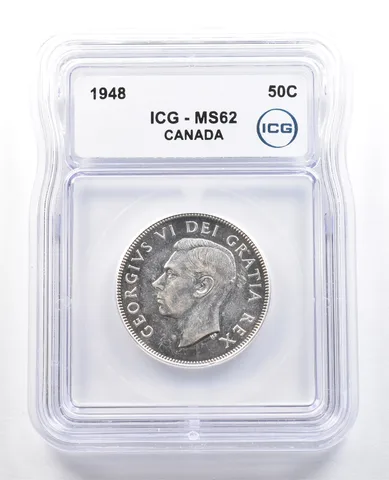 1948 Canada 50 Cents MS62 ICG *5024
