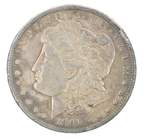 1891-CC Morgan Silver Dollar Beautiful Tone *3193