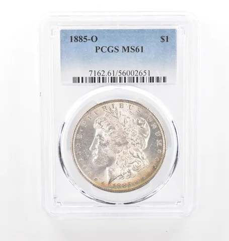 1885-O Morgan Silver Dollar MS61 PCGS Peripheral Tone *2076
