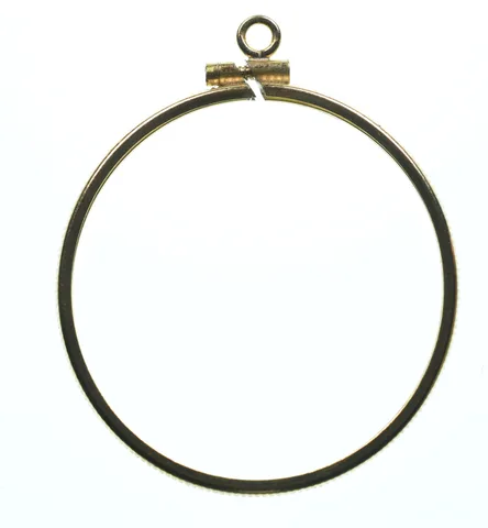 12K 33mm Gold Filled New Canada Dollar Coin Bezel Pendant Frame Edge *1270