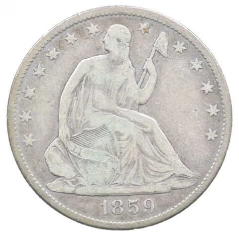 1859-O Seated Liberty Half Dollar *6749