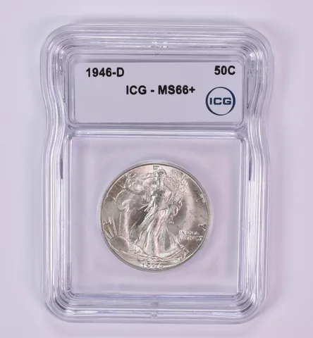 1946-D Walking Liberty Half Dollar MS66+ ICG *1795