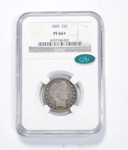 PF66+ 1895 Barber Quarter - CAC - Graded NGC *0143