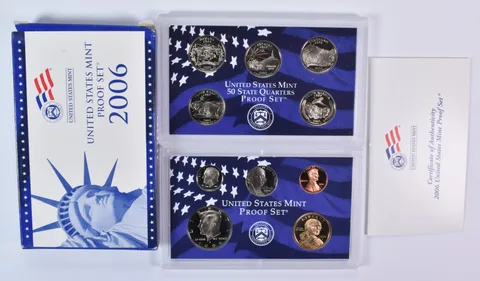 2006 Proof Set with Original Box and COA (10 coins)