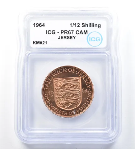 1964 Jersey 1/12 Shilling KM#21 PR67 CAM ICG *8904