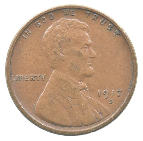 1917-S Lincoln Wheat Cent *7527