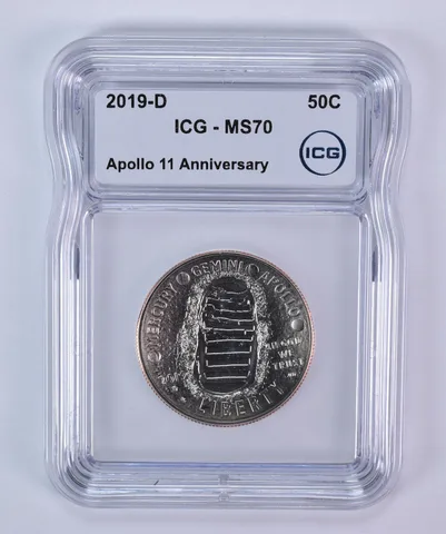 2019-D Apollo 11 Commemorative Half Dollar MS70 ICG
