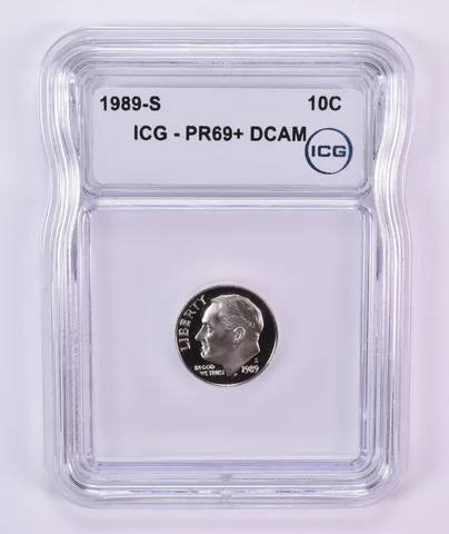 1989-S Roosevelt Dime PR69+ CAM ICG