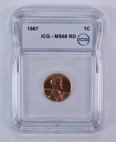 1967 Lincoln Memorial Cent MS68 RD ICG
