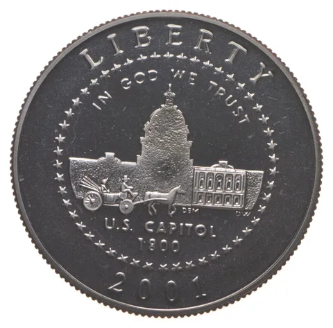 2001 Proof US Capitol Visitor Center Commemorative Half Dollar
