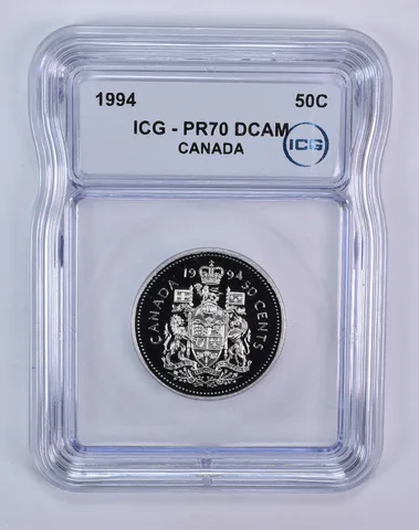 1994 Canada 50 Cents PR70 DCAM ICG