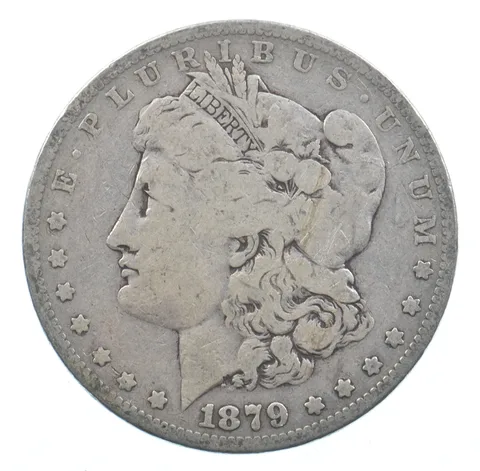 Early - 1879 Morgan Silver Dollar - 90% US Coin *770