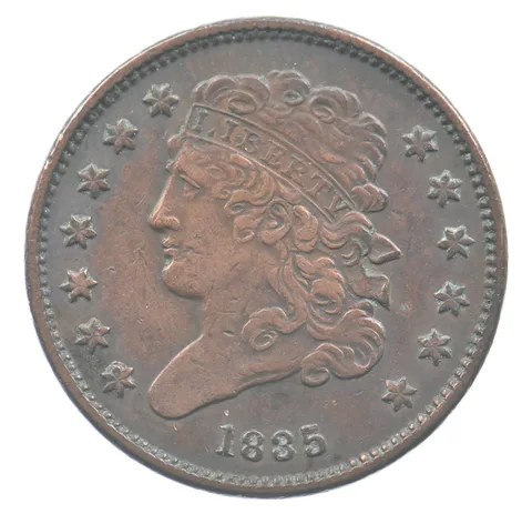1835 Classic Head Half Cent a5107