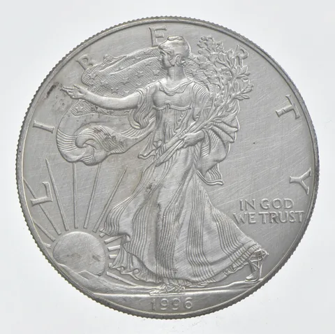 Rarest 1996 American Silver Eagle - Key Date - Rare LOW MINTAGE *363